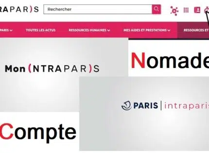 Intraparis Nomade : accéder à son compte